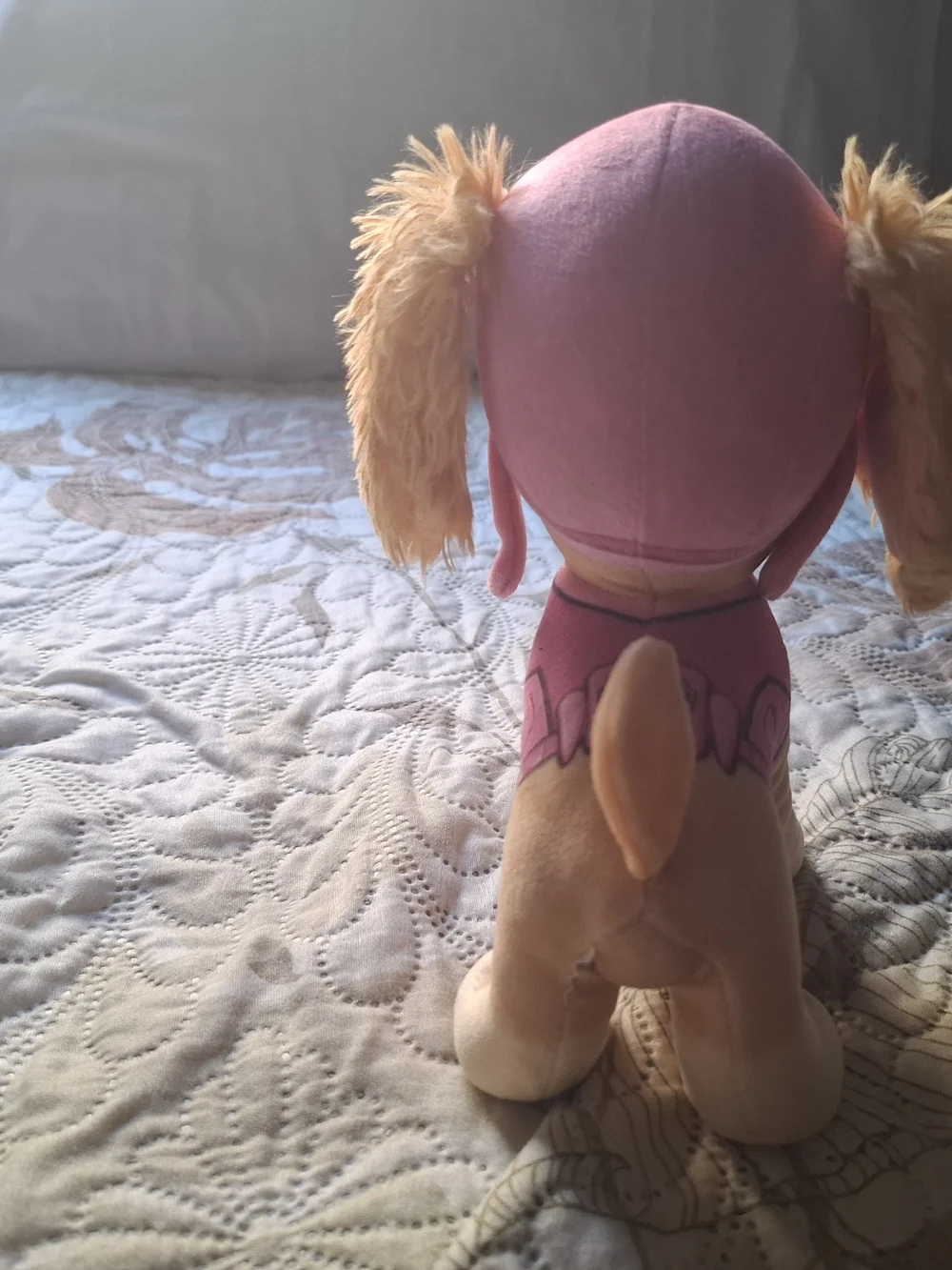 Paw Patrol Skye Plush Dog Toy in Pink and Tan